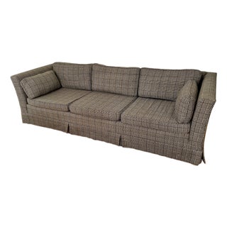 Midcentury Tweed Houndstooth Plaid Sofa For Sale