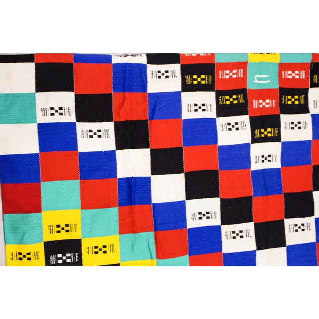 Old handwoven very detailed Ewe cloth throws. They are extremely time consuming to make, just look at the small strip loom...