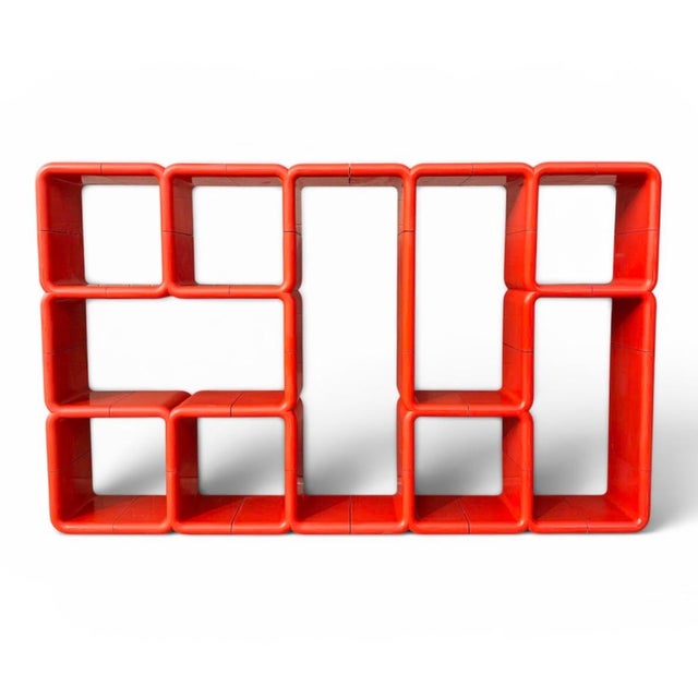 Umbo modular shelving unit designed by Kay Leroy Ruggles and produced by Directional ~1971-1973. A plastic fantastic...