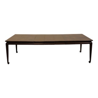 High End Walnut Asian Chinoiserie 101" Dining Table 3453-471 For Sale