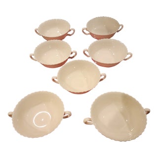 Seven Lenox Gadroon Pattern Soup Bowls For Sale