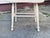 Vintage 1930s Painted Oak Wood Kidney Shaped Stool For Sale - Image 4 of 8