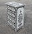 Moroccan Hand‑Painted Moroccan Nightstand / White and Black Zoua9 Woodwork For Sale - Image 3 of 7