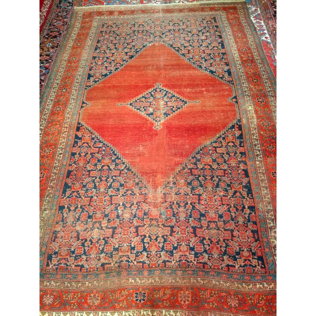 "Magnificent late 19th century Persian Malayer room size rug showcases the exceptional craftsmanship and captivating...