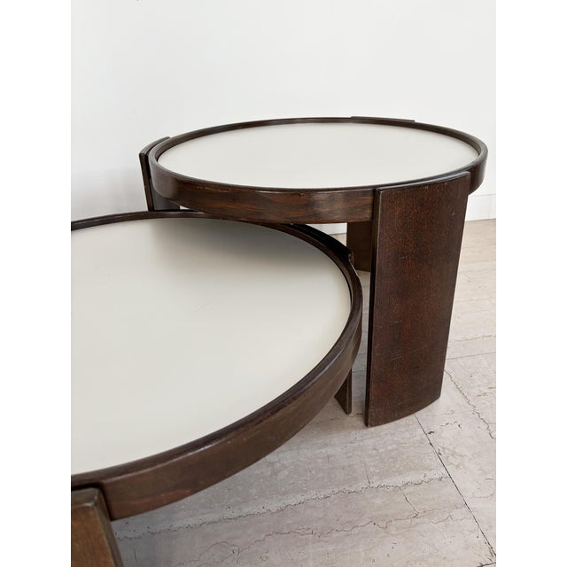 1960s Model 780 Nesting Coffee Tables by Gianfranco Frattini for Cassina, Italy, 1960s, Set of 3 For Sale - Image 5 of 15