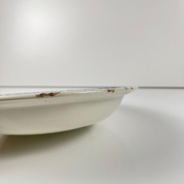 Ceramic Low Earthenware Salad Bowl with Oeillet Pattern from KG Lunéville, 19th Century For Sale - Image 7 of 8