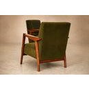 1960s Brazilian Modern Armchairs in Caviúna & Olive Mohair, Liceu de Artes e Ofícios For Sale - Image 13 of 18