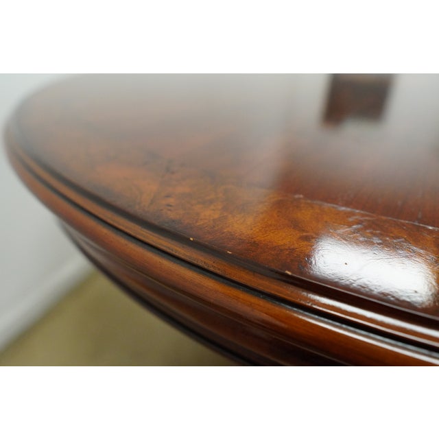 Round Traditional Pedestal Dining Table For Sale - Image 14 of 14