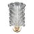 Art Decò Wall Light Trasparent Murano Glass Leave by Barovier E Toso, 1950s For Sale