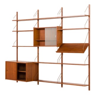 Danish PS System Shelving Wall Unit from Randers Møbelfabrik, 1960s For Sale