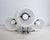 Mid-Century Modern 1960s Mid Century Modern 3- Light Chrome Wall Light W. Satin Glass Globes, Spain For Sale - Image 3 of 15