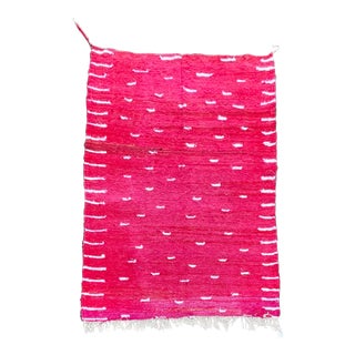 1990s Red Berber Kilim Rug For Sale