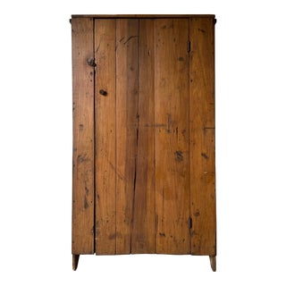 Antique Rustic Primitive Cabinet Cupboard For Sale