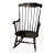 Vintage Nichols & Stone Windsor Rocking Chair – Black Hand-Painted Fruit Stencil, Gardner, Massachusetts For Sale