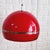 Genuine vintage red hanging lamp made in Barcelona by the company Pugar in the 1970s Made of 2 shades of plastic, red on...