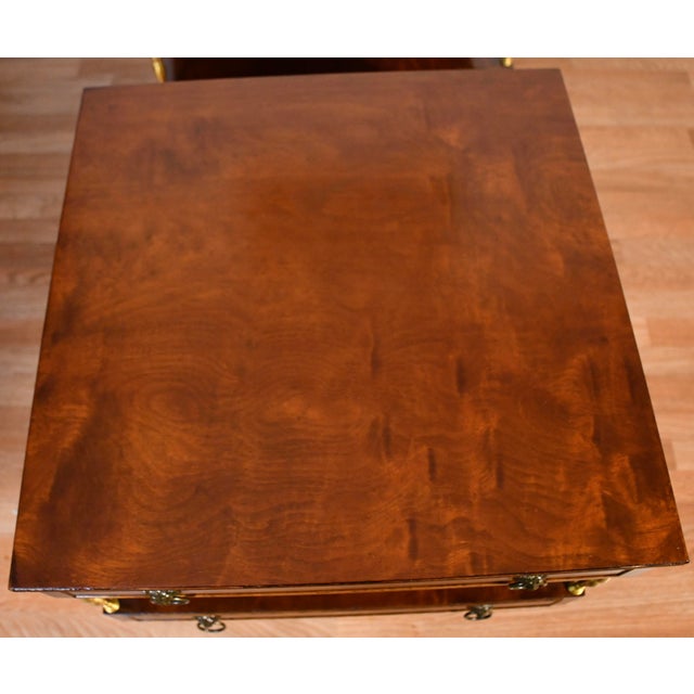 1930 Regency Neoclassical Style Mahogany TwoTier EndTables Schmieg & Kotzian For Sale - Image 17 of 18