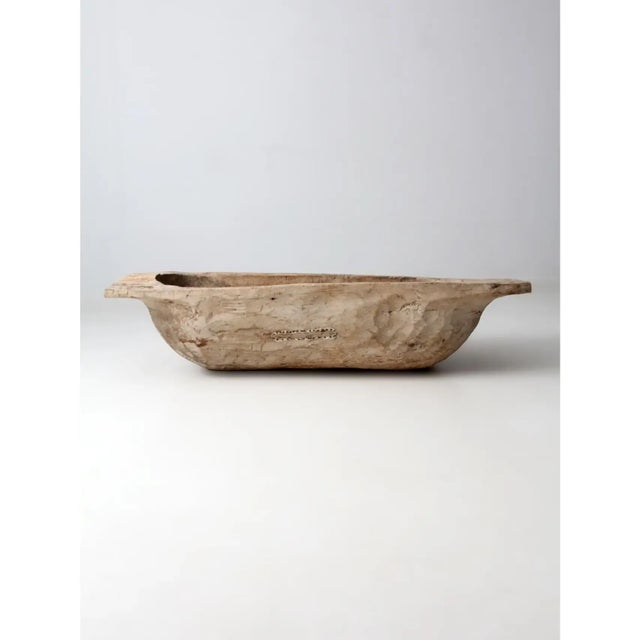 Antique 19th Century American Hand Hewn Dough Bowl For Sale - Image 4 of 18