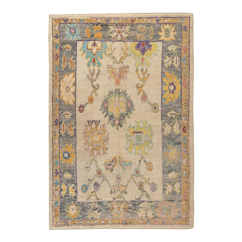 Vintage Yellow Oushak Area Rug 5 X7 Chairish