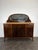 Art Nouveau Buffet in Burr Walnut with Marble Top and Oval Mirror, 1890s, in Very Good conditions. Designed 1890 to 1919