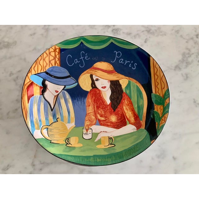 Vintage Mid Century Modern Sango Cafe Paris Plates - Set of 8 For Sale - Image 4 of 5
