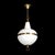 Mid-Century Modern Murano Glass & Brass Banded Detailed Pendant Chandelier For Sale - Image 13 of 18