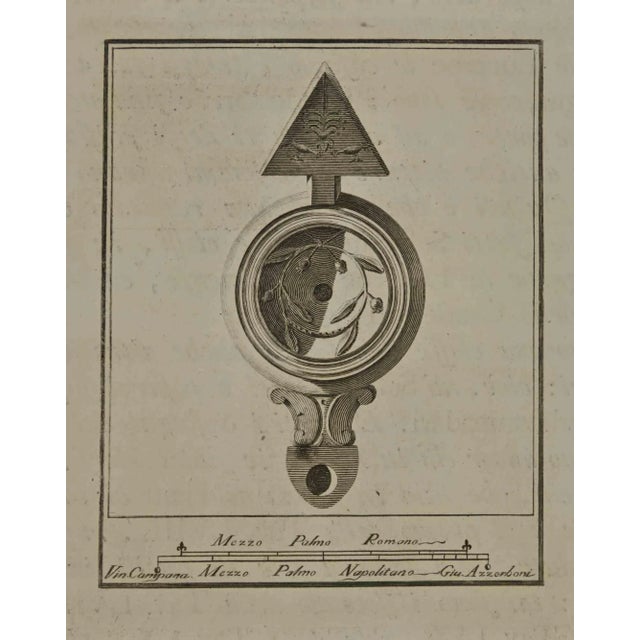 Ancient Still Life from the series "Antiquities of Herculaneum", is an etching on paper realized by Vincenzo Campana and...