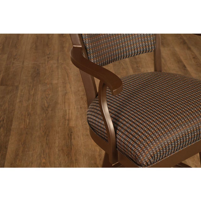 Tempo Industries Pair Of Swivel Bar Stools With Arms For Sale In Philadelphia - Image 6 of 18