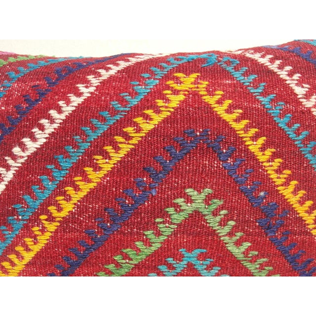 1970s Kilim Rug Pillow Cover For Sale - Image 4 of 10