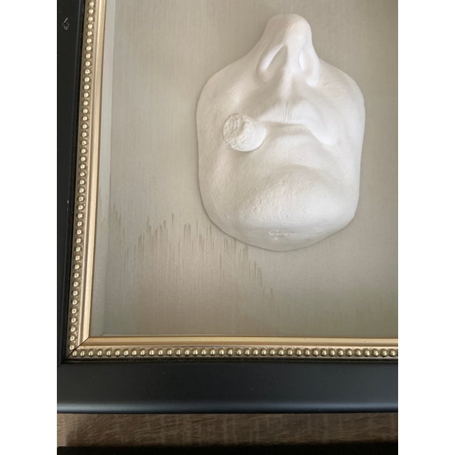 Plastic Set of 4 Orig Marc Sijan Signed Faces Realism Sculpture Expressions Hanging Art For Sale - Image 7 of 14