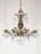 Brass Antique 8 Light Petite Shimmering Pineapple Brass Cut Lead Glass Chandelier~ Rewired ~ Restored ~ Rejuvenated ~ Ready to Hang ~ For Sale - Image 8 of 12