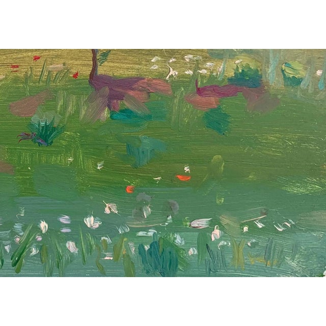 1960s Rural Landscape Impressionism Oil Painting Original Soviet Art Ukrainian Artist Sokolovsky G 23-33 1950s For Sale - Image 6 of 6