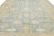 Modern Hand-Knotted Oushak Style Wool Area Rug in Soft Sky Blue and Cream For Sale - Image 11 of 12
