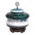 Tony Evans Raku Pottery Lidded Jar Drip Glaze Finish With Wood Display 4840b For Sale