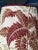 Mary Jane McCarty Designs Red and Green Fern Botanical Print Lampshade For Sale - Image 4 of 6