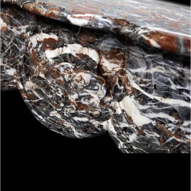 18th Century Louis XVI Fireplace Mantel in Rouge Royal Marble For Sale - Image 5 of 7