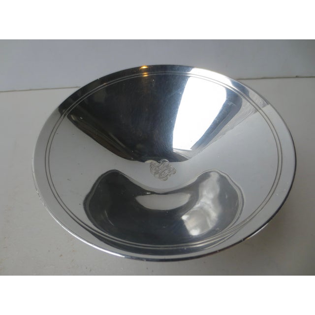 Metal 1940s Tiffany Round Compote Silver Cup For Sale - Image 7 of 7