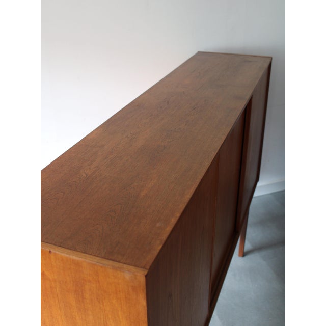 Vintage Danish Highboard in Teak, 1960s For Sale - Image 10 of 13