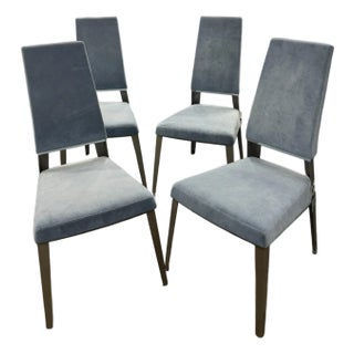 Elite Vivian Contemporary Modern Designer Dining Side Chairs- Set of 4 For Sale