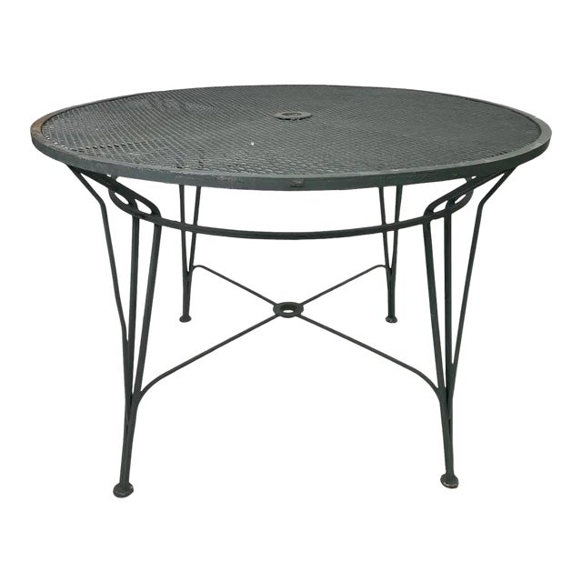 Tempestini Mid-Century Modern Atomic Patio Table, Restored For Sale