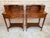 1940s Pair of Neoclassical Marquetry Bedside Tables With Drawers and Upper Compartment For Sale - Image 4 of 18