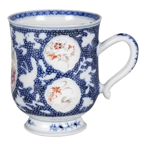 Antique Chinese Export Famille Rose Mug