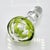 1950s Mid-Century Modern Hand-Blown Green Cut-to-Clear Crystal Osram Decanter with Stopper from Val St. Lambert, 1950s For Sale - Image 5 of 14
