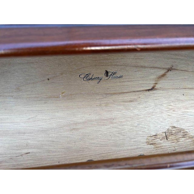 Late 20th Century Late 20th Century Vintage Young Hinkel Cherry Three Drawer Side Chest. For Sale - Image 5 of 7