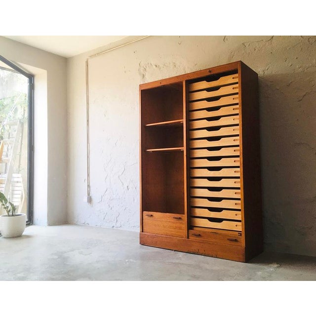 Danish Teak Rolling Doors Storage, 1960s For Sale - Image 10 of 10