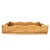 2020s Artifacts Rattan Scallop Collection Rectangular Tray in Honey Brown - 22" For Sale - Image 5 of 6