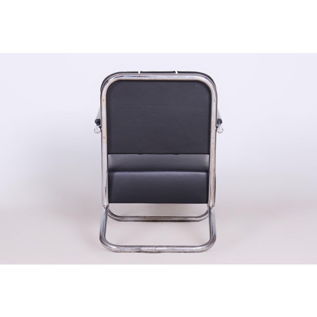 Metal Bauhaus Lounge Chairs in Leather from Mücke Melder, 1930s, Set of 2 For Sale - Image 7 of 8