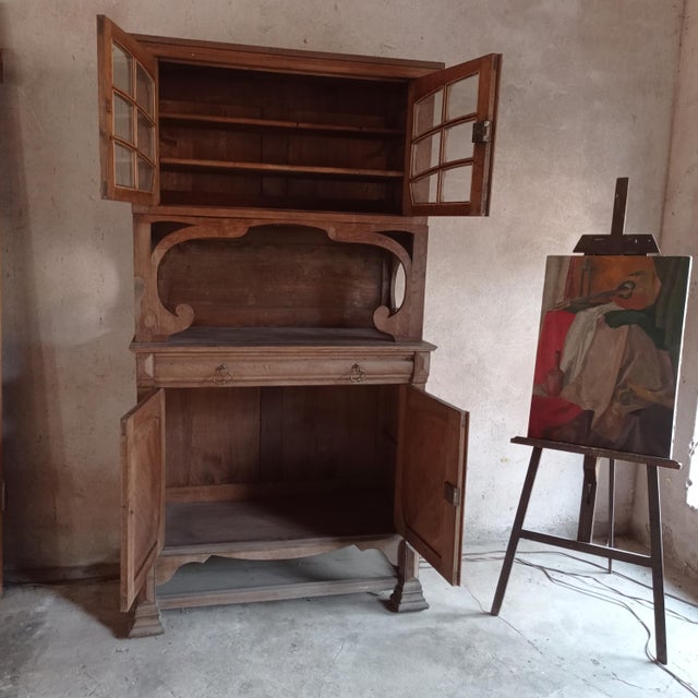 Art Nouveau Display Cabinet or Wardrobe, 1890s For Sale - Image 13 of 14