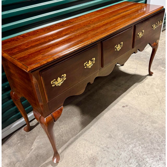 Brown Mid 20th Century Cresent Manufacturing Co. Queen Anne Sideboard For Sale - Image 8 of 12
