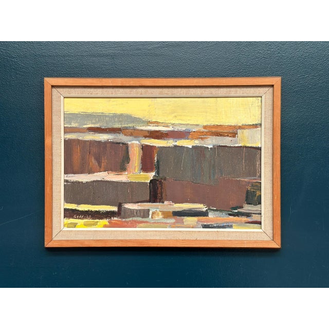 Karl Axel Gadd, Abstract Composition, 1960s, Oil Painting on Canvas, Framed For Sale - Image 13 of 18