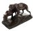 Michael Six Original Mountain Lions Bronze Sculpture For Sale